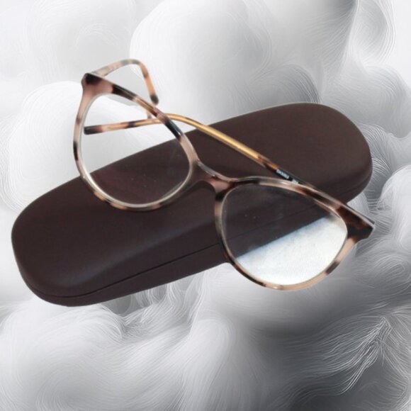 Dkny Accessories - DKNY 5003 Oversized Full Rim Lightweight Cat-Eye Blush Tortoise Eyeglasses